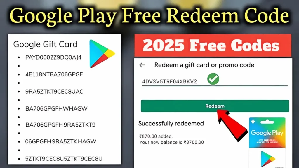 Is there a way to get free Google Play redeem codes ?