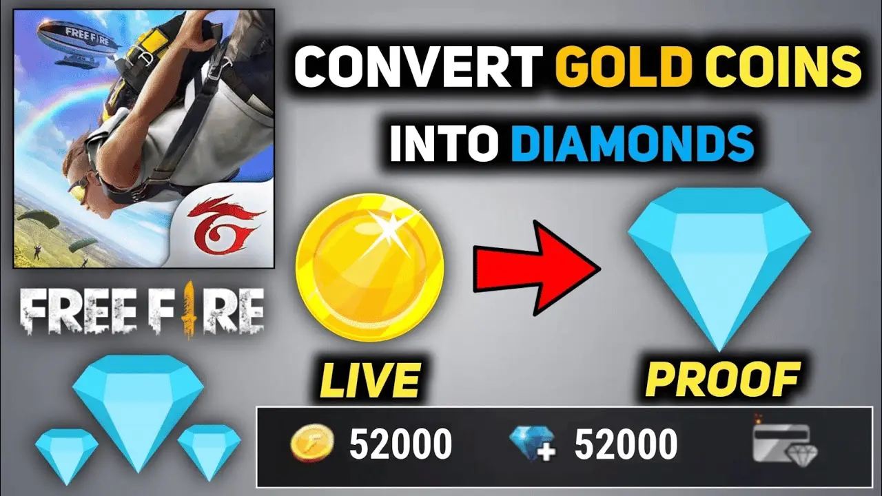 Read more about the article Convert Free fire Gold Into Diamond