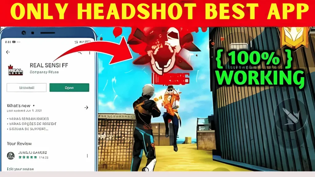 Free Fire Only Headshot App With Unlimited Diamond