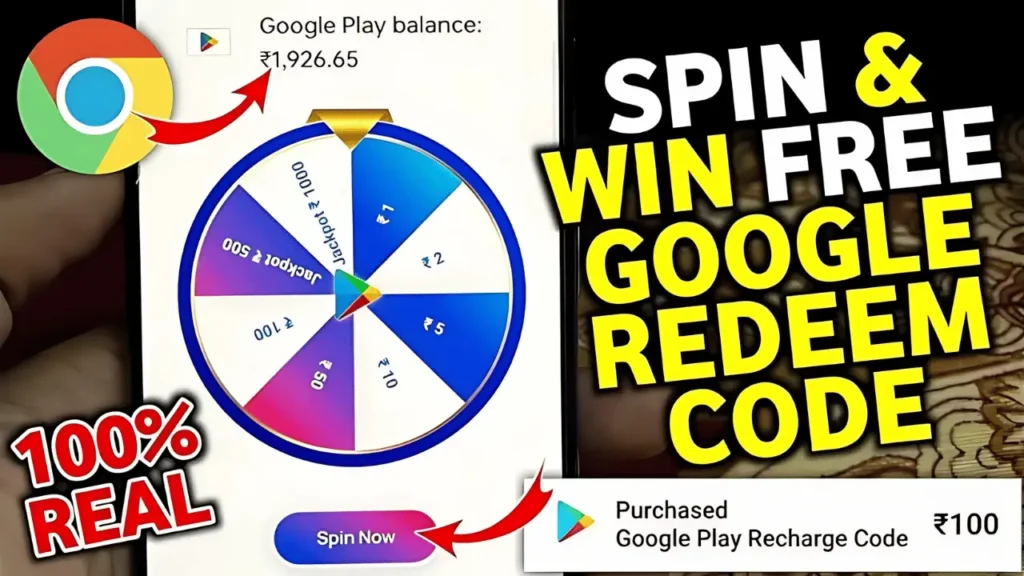 Spin And Earn Free Google Play Redeem Code